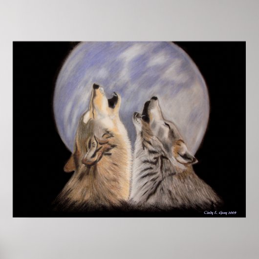 Night Howls (Wolven) Poster (Voorkant)
