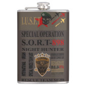 Night Hunter Heupfles (Voorkant)