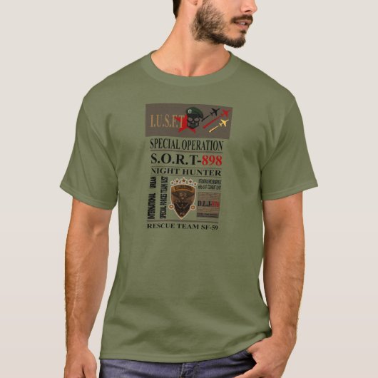 Night Hunter T-shirt (Voorkant)