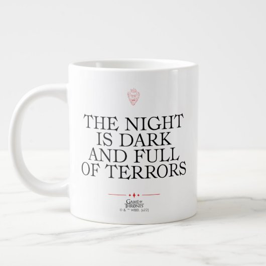 Night is Dark and Full of Terrors Extra Grote Beker (Links)