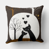 Night Kittens Coussin décoratif (Verso)