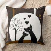 Night Kittens Coussin décoratif (Couverture)