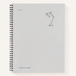 Night Lamp-Midnight Cartographer  Notitieboek