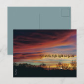 *'Night Light'-ontwerp Briefkaart (Voorkant / Achterkant)