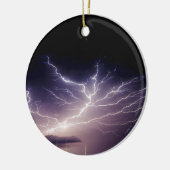 Night Lightning Keramisch Ornament (Links)
