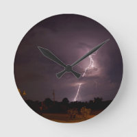 Night lightning Storm wolken