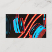 Night Lights DJ Party Muziek Deejay DJ's Disc Jock Visitekaartje (Achterkant)