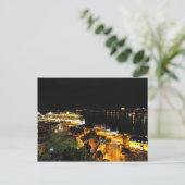 Night Lights Levis Quebec City Skyline Briefkaart (Staand voorkant)