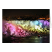 Night Lights on American Falls Grey Card (Devant horizontal)