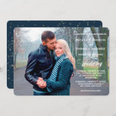 Night Lights Photo Template Weddenschap Kaart (Voorkant / Achterkant)