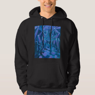 Night Lights Tunnel Hoodie Plain Zwart