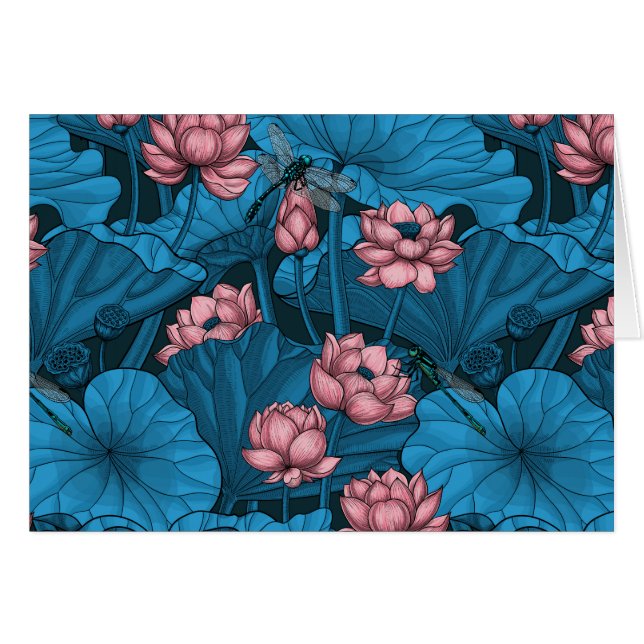 Night lotus garden (Voorkant Horizontaal)