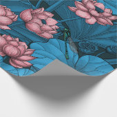 Night lotus garden cadeaupapier (Hoek)