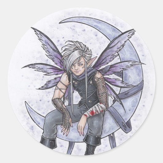 Night Lover Fairy Sticker (Voorkant)