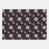 Night Magic Witchy Dark Boho Glam Celestial Inpakpapier Vel (Voorkant 3)