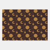 Night Magic Witchy Dark Boho Glam Celestial Inpakpapier Vel (Voorkant 2)
