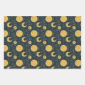 Night Magic Witchy Dark Boho Glam Celestial Pastel Inpakpapier Vel (Voorkant 3)