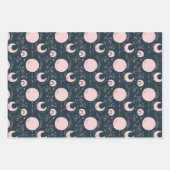 Night Magic Witchy Dark Boho Glam Celestial Pastel Inpakpapier Vel (Voorkant)