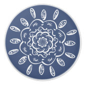 Night Mandala Keramische Knop (Voorkant)