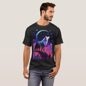 Night Moon & Star Fox T-shirt – Mystical Forest de (Voorkant volledig)