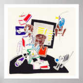 Night & Nap Drawings 10 door PBaud Archiefposter Poster (Voorkant)