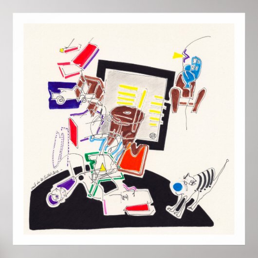 Night & Nap Drawings 10 door PBaud Archival Poster (Voorkant)