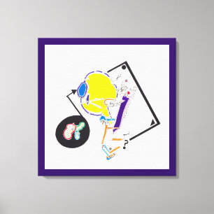 Night & Nap Drawings 15 Wat zie je? Canvas Afdruk
