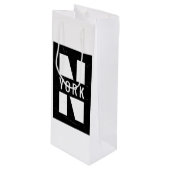 Night New York Wijn Cadeautas (Voorkant Gekanteld)