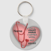Night Nurse Red Heart sleutelhanger (Voorkant)
