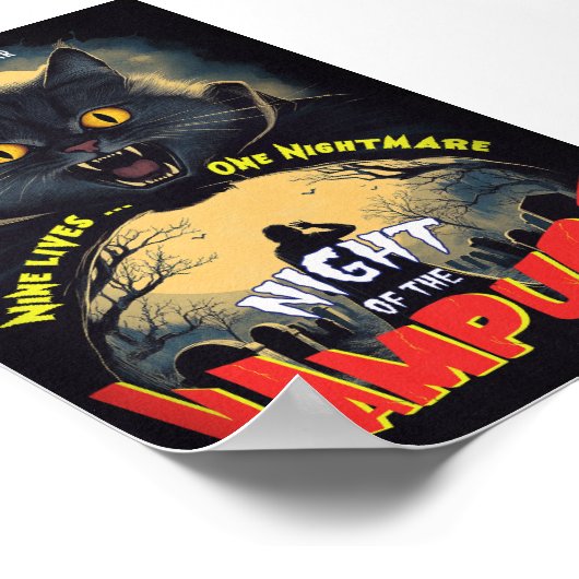 Night of the Vampurrr - horror poster (Hoek)