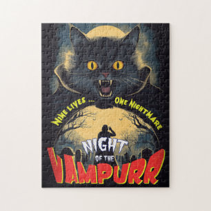 Night of the Vampurrr - horror poster Legpuzzel