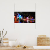 Night on 6th Street - Austin Texas Poster (Keuken)