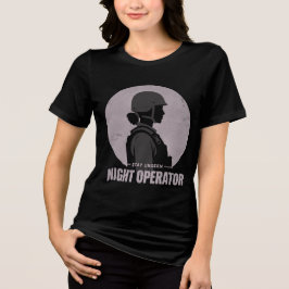 Night Operator Vintage Women’s Tactical Tee Tri-Blend Shirt