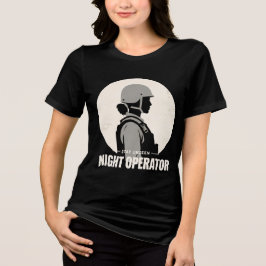 Night Operator Vintage Women’s Tactical Tee Tri-Blend Shirt