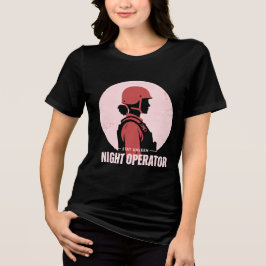 Night Operator Vintage Women’s Tactical Tee Tri-Blend Shirt