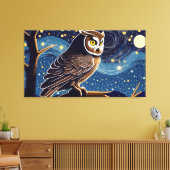 Night Owl  Canvas Afdruk (Insitu (Woonkamer))