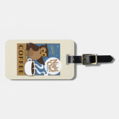 Night Owl Coffee Bagagelabel (Voorkant horizontaal)