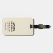 Night Owl Coffee Bagagelabel (Achterkant horizontaal)