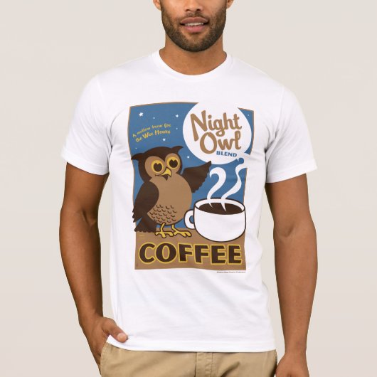 Night Owl Coffee T-shirt (Voorkant)