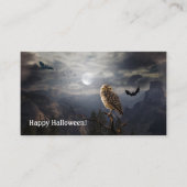 Night Owl Halloween Carte de visite (Devant)