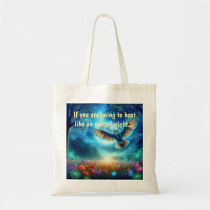 Night Owl & Morning Eagle: hemelse reizen Tote Bag