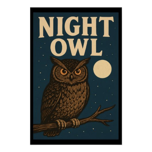Night Owl Perfect Poster (Voorkant)