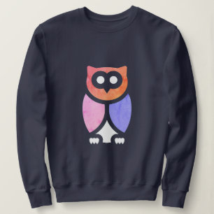 Night Owl, prachtige roze Paarse Abstracte Pop Art Trui