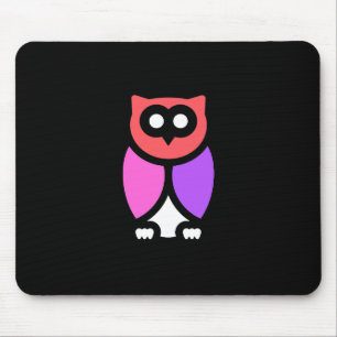 Night Owl, prachtige roze & rode, Abstracte Pop ar Muismat