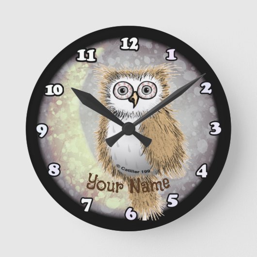 Night Owl Ronde Klok (Voorkant)