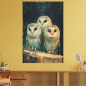 Night Owls Canvas Afdruk (Insitu (Woonkamer))