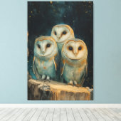 Night Owls Canvas Afdruk (Insitu (Houten vloer))