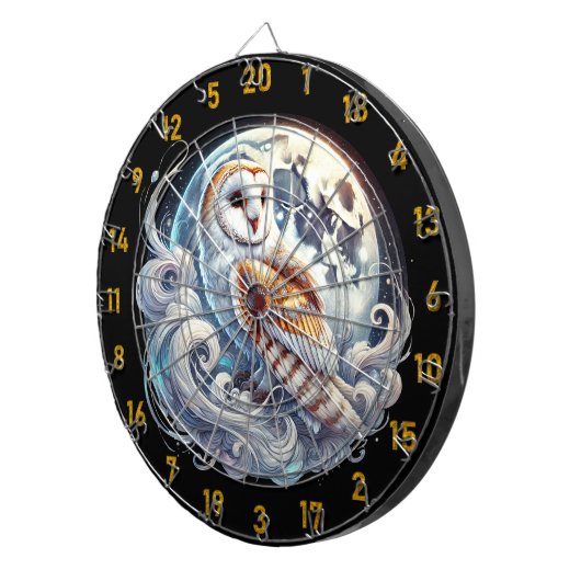 Night Owls en Dart-doelen Dartbord (Voorkant Rechts)