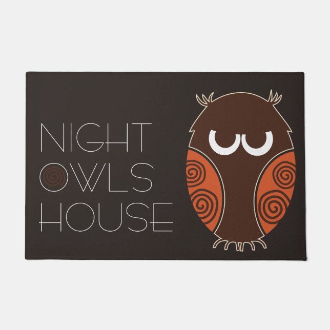 Night Owls House Deurmat (Voorkant)