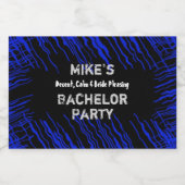 Night Palms Bachelor Party Liquor Bottle Étiquette (Étiquettes simples)